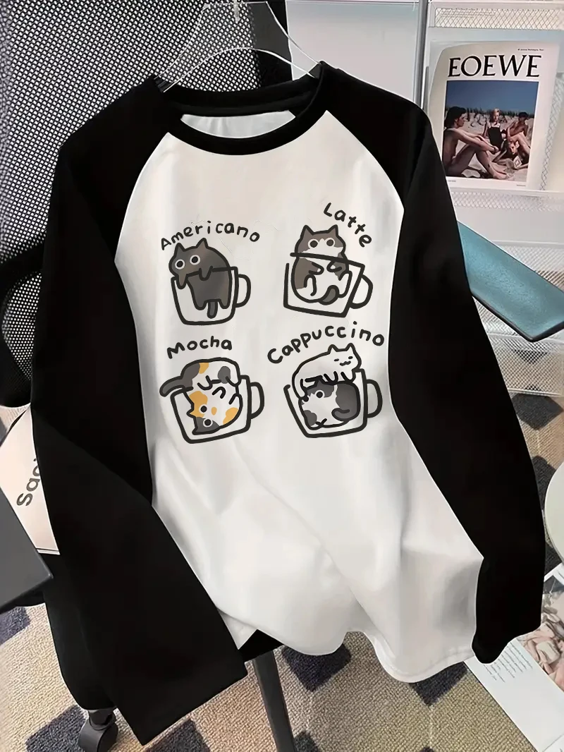 Blouses - T-shirt à manches longues avec motif