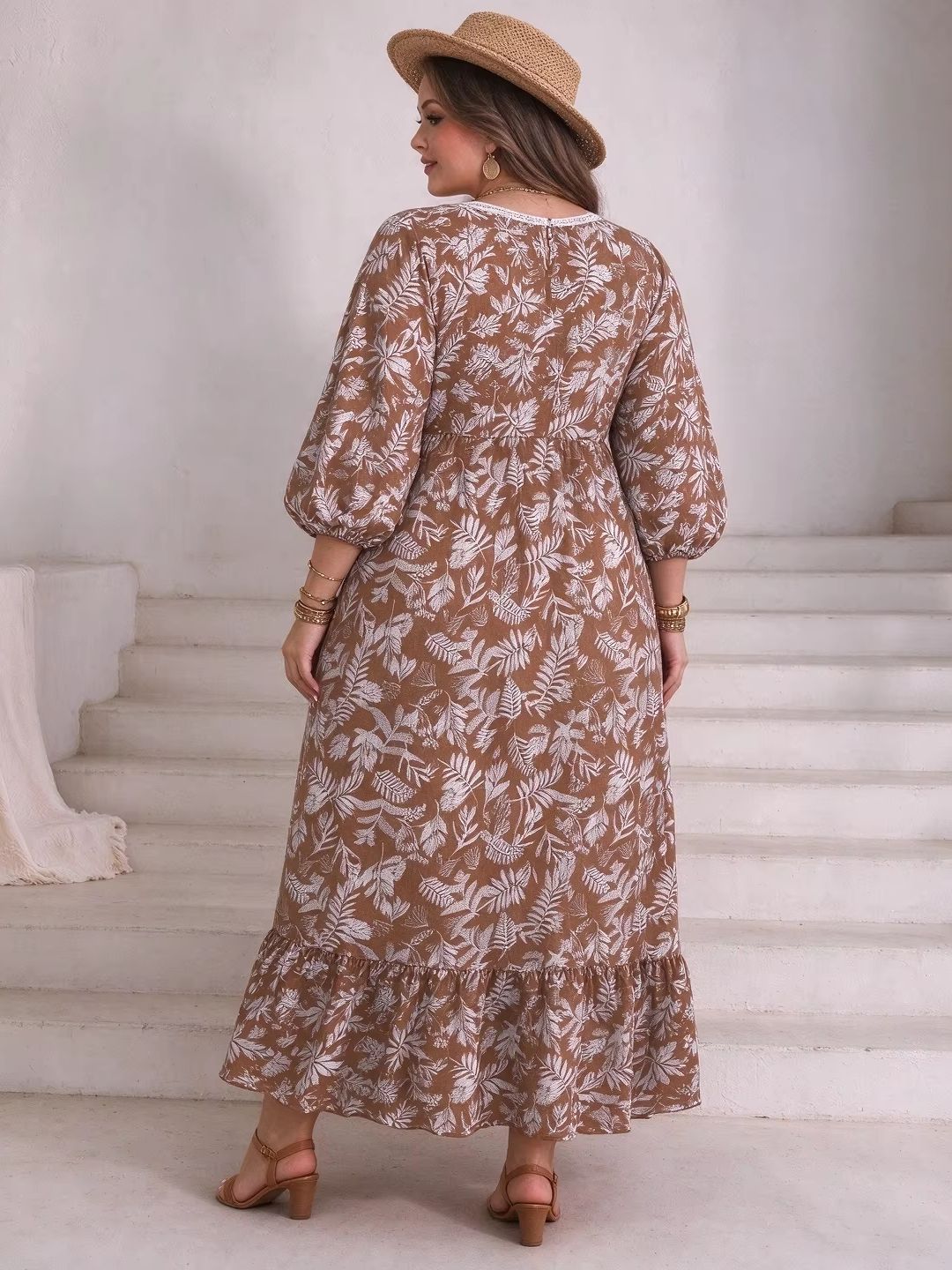Robe longue maxi à fleurs et m - Boho Summer Beach Maxi Dress avis et prix