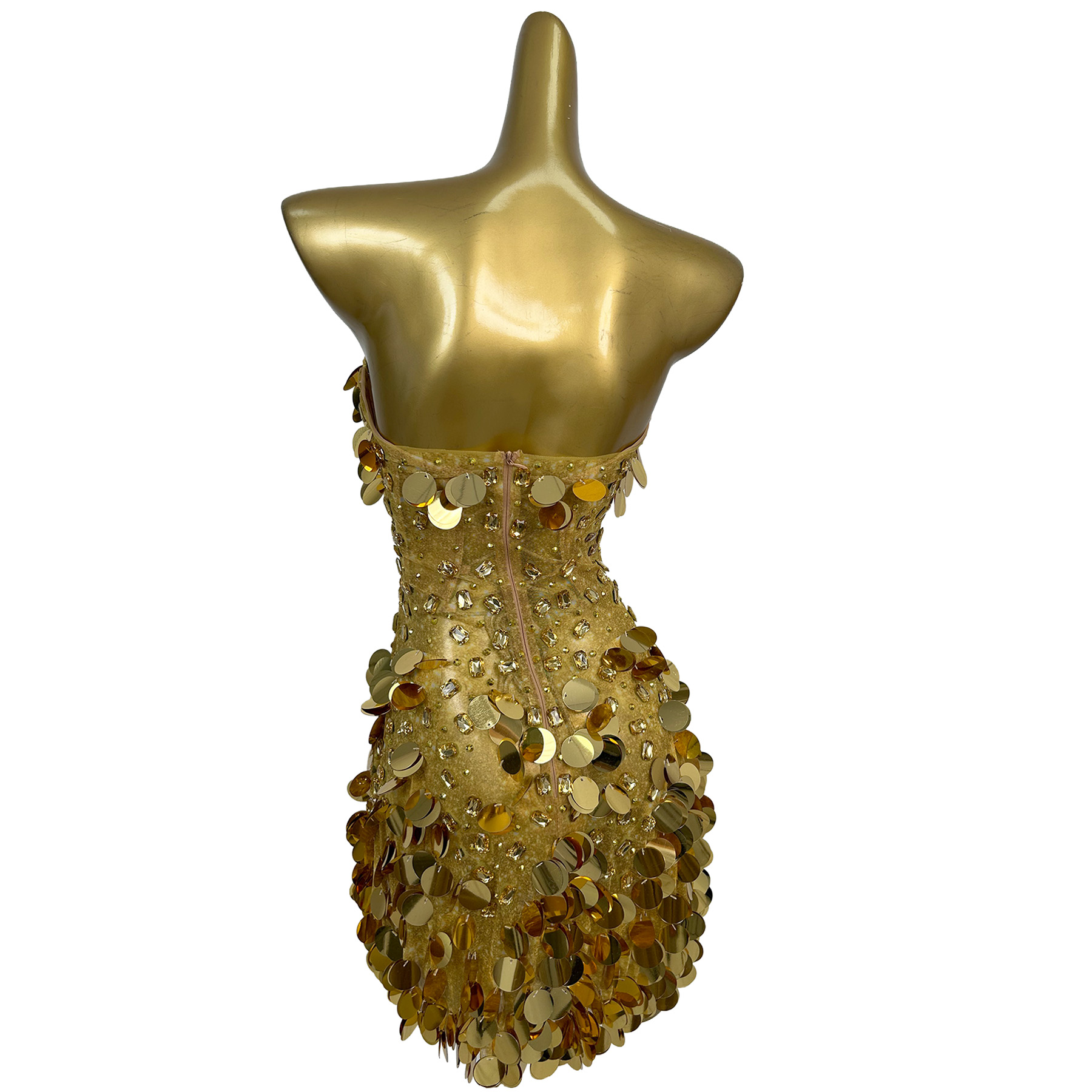 Robe mini sans bretelles en sp - Sparkly Rhinestone Club Party Dress avis et prix