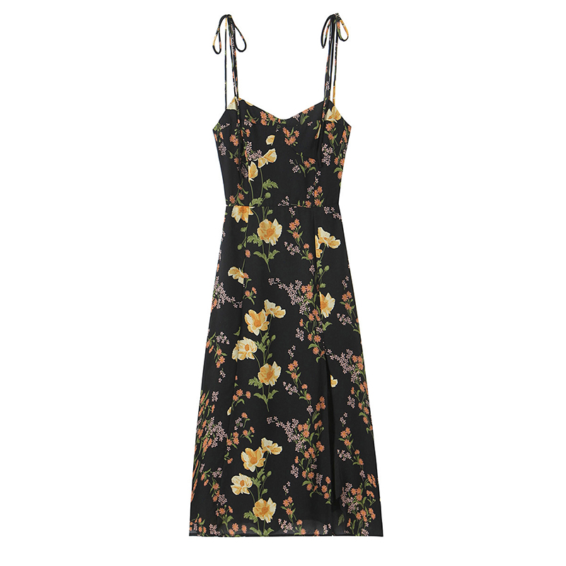 YENKYE Style français Vintage  - French Vintage Floral Midi Dress avis et prix