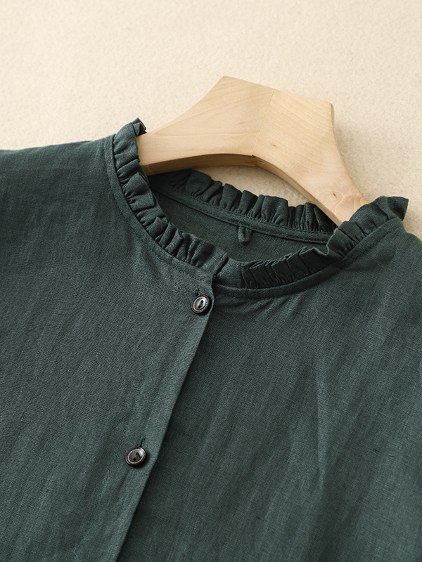 Robe ample décontractée en cot - Casual Loose Linen Shirt Dress avis et prix