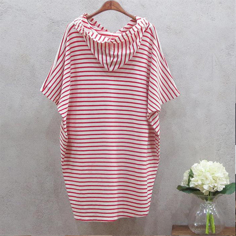 Robe T-shirt ample à manches c - Korean Style A Line Shirt Dress avis et prix