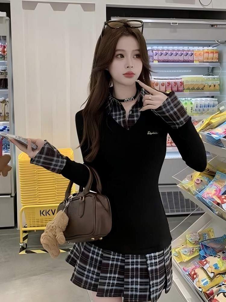 Robe chemise coupe ajustée sty - Korean Style A Line Shirt Dress avis et prix