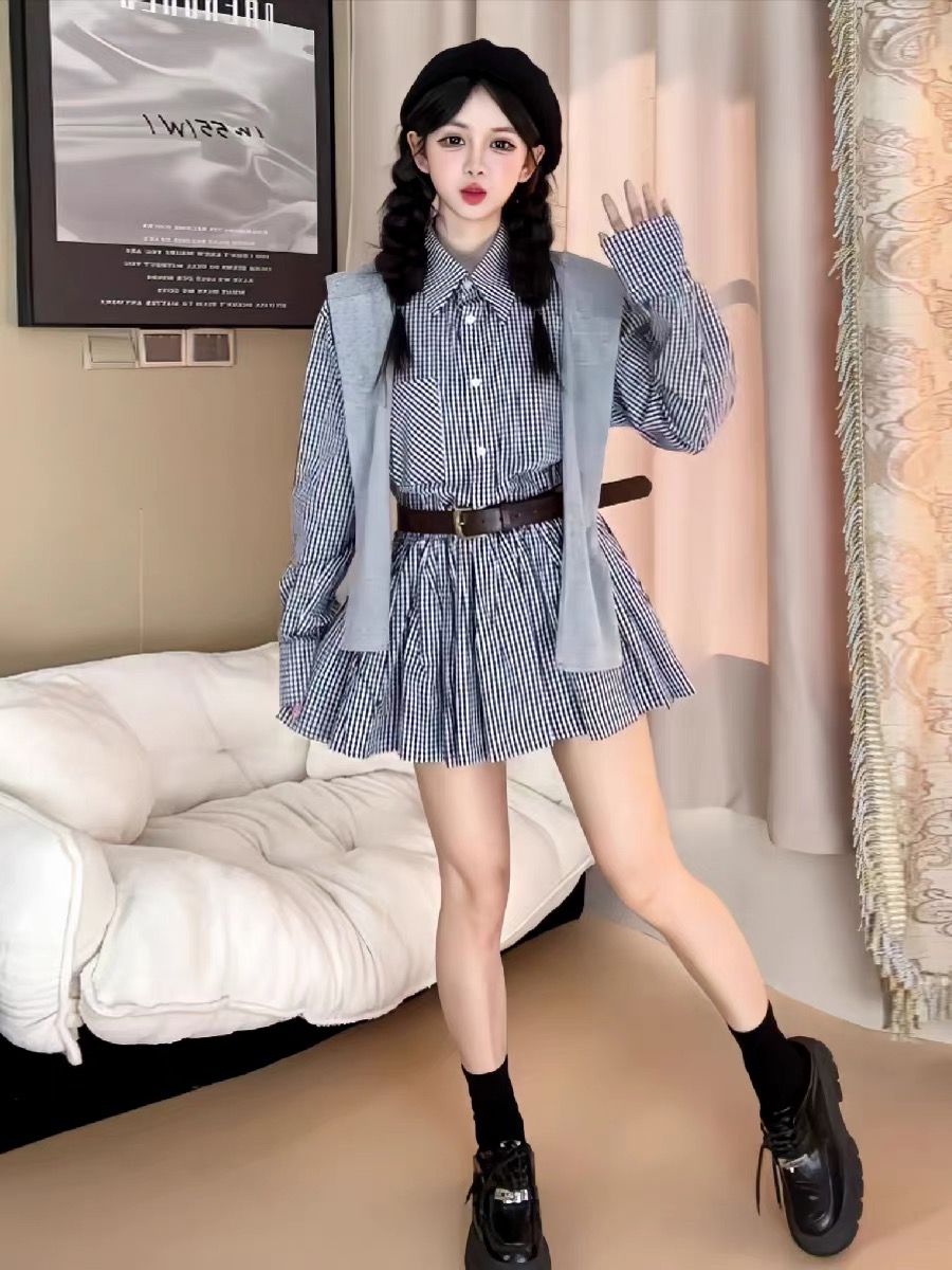 Robe chemise de style coréen p - Korean Style A Line Shirt Dress avis et prix