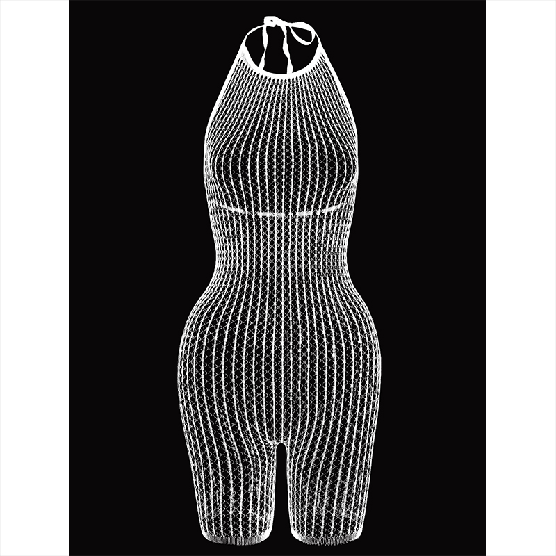 Robe moulante transparente en  - Sexy Mesh Sheer Bodycon Dress avis et prix